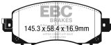 EBC 2022+ Subaru WRX 2.4T Bluestuff Front Brake Pads thumbnail 4