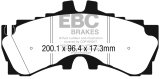 EBC 2018+ Lexus LC500 5.0L Redstuff Front Brake Pads thumbnail 3