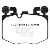 EBC 2022+ Toyota GR Supra 3.0T / 2022+ BMW M240 Coupe Redstuff Front Brake Pads thumbnail 2