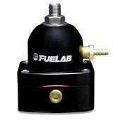 Fuelab 525 Carb Adjustable FPR In-Line Large Seat 1-3 PSI (1) -6AN In (1) -6AN Return - Black thumbnail 1