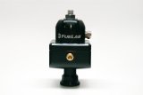 Fuelab 555 High Pressure Adjustable FPR Blocking 25-65 PSI (1) -8AN In (2) -8AN Out - Black thumbnail 1