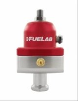 Fuelab 575 Carb Adjustable Mini FPR Blocking 10-25 PSI (1) -6AN In (2) -6AN Out - Red thumbnail 1