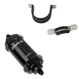 Fuelab 818 In-Line Fuel Filter Standard -6AN In/Out 10 Micron Fabric - Black thumbnail 1