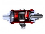 Fuelab 848 In-Line Fuel Filter Standard -8AN In/Out 40 Micron Stainless w/Check Valve - Gold thumbnail 2