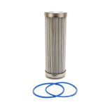 Fuelab 6 Micron Stainless Steel Replacement Element - 6in w/2 O-Rings & Instructions thumbnail 1