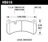Hawk 08-09 Lexus IS-F HP+ Street Front Brake Pads thumbnail 1