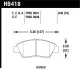 Hawk 02-06 RSX (non-S) Front / 03-09 Civic Hybrid / 04-05 Civic Si Rear Performance Ceramic Street thumbnail 1