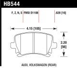 Hawk 06 Audi A6 Quattro Avant / 06-09 A6 Quattro HP+ Rear Brake Pads thumbnail 4