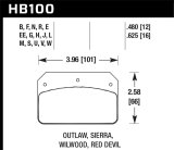 Hawk Wilwood Dynalite Caliper HPS Street Brake Pads thumbnail 5