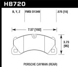 Hawk 10-16 Porsche Panamera / 08-15 Porsche Cayenne Performance Ceramic Street Front Brake Pads thumbnail 3
