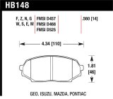 Hawk 90-93 Mazda Miata (NA) HT-10 Race Front Brake Pads thumbnail 1
