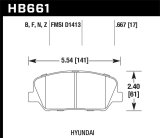 Hawk 10 Hyundai Genesis Coupe (w/o Brembo Breaks) HPS Street Front Brake Pads thumbnail 7