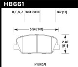 Hawk 10 Hyundai Genesis Coupe (w/o Brembo Breaks) HPS Street Front Brake Pads thumbnail 8
