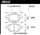 Hawk Audi A3 Quattro / VW EOS / Golf / Jetta / Passat / Rabbit Performance Ceramic Front Brake Pads thumbnail 1