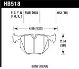 Hawk 01-06 BMW 330 / 97-01 740I / 96-01 750IL / 03-06 BMW M3 / 00-03 M5 / 00-06 X5 / 06-08 Z4 / 03-0 thumbnail 1