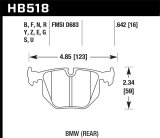 Hawk 01-06 BMW 330 / 97-01 740I / 96-01 750IL / 03-06 BMW M3 / 00-03 M5 / 00-06 X5 / 06-08 Z4 / 03-0 thumbnail 4