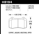 Hawk 10-11 Chevy Camaro SS DTC-60 Race Rear Brake Pads thumbnail 5