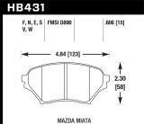 Hawk 01-05 Miata w/ Sport Suspension HPS Street Front Brake Pads D890 thumbnail 7