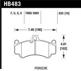 Hawk Porsche GT3 DTC-60 Street Front Brake Pads thumbnail 1