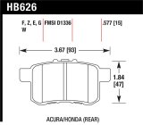 Hawk Performance Ceramic Street Brake Pads thumbnail 1