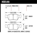 Hawk HP+ Street Brake Pads thumbnail 1