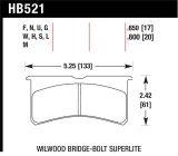 Hawk HP+ Street Brake Pads thumbnail 1