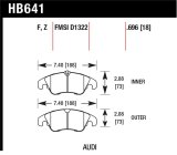 Hawk Performance 09-11 Audi A4/Quattro / 08-11 Quattro / 09-11 Q5 Front Ceramic Street Brake Pads thumbnail 1