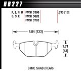 Hawk 92-95 BMW 325iS HT-10 Race Rear Brake Pads thumbnail 9