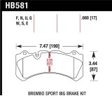 Hawk 09 Nissan GT-R R35 Brembo DTC-70 Race Front Brake Pads thumbnail 1