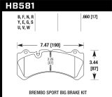 Hawk Brembo Rear BBK DTC-60 Brake Pads thumbnail 8