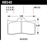 Hawk Wilwood DTC-30 Brake Pads thumbnail 1