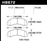 Hawk 10-11 Ford Expedition/F-150 SVT Raptor / 10-11 F-150 Performance Ceramic Front Street Brake Pad thumbnail 8