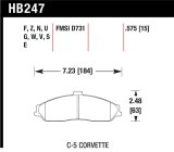 Hawk 97-06 Corvette (incl C5 Z06) HPS Street Front Brake Pads thumbnail 1