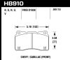 Hawk 15-16 Cadillac XTS / Chevrolet Corvette HP+ Front Brake Pads thumbnail 7