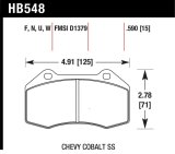 Hawk 08-10 Chevrolet Cobalt / HHR HPS 5.0 Front Brake Pads thumbnail 9