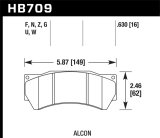 Hawk HPS 5.0 Brake Pads Ferro-Carbon Black Powder Coat 16mm Pad Thickness thumbnail 3