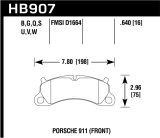 Hawk 12-16 Porsche 911 Carrera S DTC-60 Front Brake Pads thumbnail 4