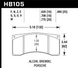 Hawk Alcon B Caliber HP+ Street Brake Pads thumbnail 4