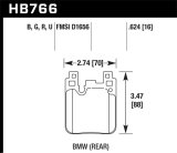Hawk 14-20 BMW 2-Series / 12-18 BMW 3-Series Performance Ceramic Street Rear Brake Pads thumbnail 2