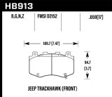 Hawk 18-19 Jeep Grand Cherokee Trackhawk HPS 5.0 Front Brake Pads thumbnail 3