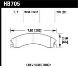 Hawk Chevy/GMC Express/Silverado/Savana/Sierra 15/25/35/4500 Super Duty Rear Street Brake Pads thumbnail 1