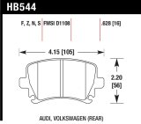 Hawk 2006-2009 Audi A3 TFSIi Quattro 2.0 HPS 5.0 Rear Brake Pads thumbnail 3