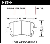 Hawk 2006-2009 Audi A3 TFSIi Quattro 2.0 HPS 5.0 Rear Brake Pads thumbnail 5