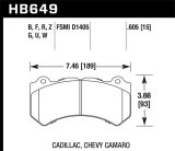 Hawk 2008-2014 Cadillac CTS V HPS 5.0 Front Brake Pads thumbnail 3