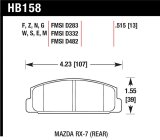 Hawk 2003-2005 Mazda 6 HPS 5.0 Rear Brake Pads thumbnail 1