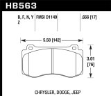 Hawk 12-20 Challenger/Charger 06-10 Grand Cherokee SRT8 DTC-70 Motorsports Front Brake Pads thumbnail 2