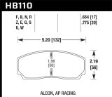 Hawk AP CP5200 Caliper HPS Street Brake Pads thumbnail 7