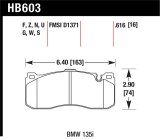 Hawk BMW 135i DTC-60 Race Front Brake Pads thumbnail 1