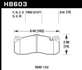 Hawk BMW 135i DTC-60 Race Front Brake Pads thumbnail 7