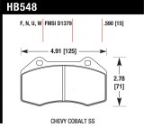 Hawk Renault Clio / Cobalt SS HPS Street Front Brake Pads thumbnail 4